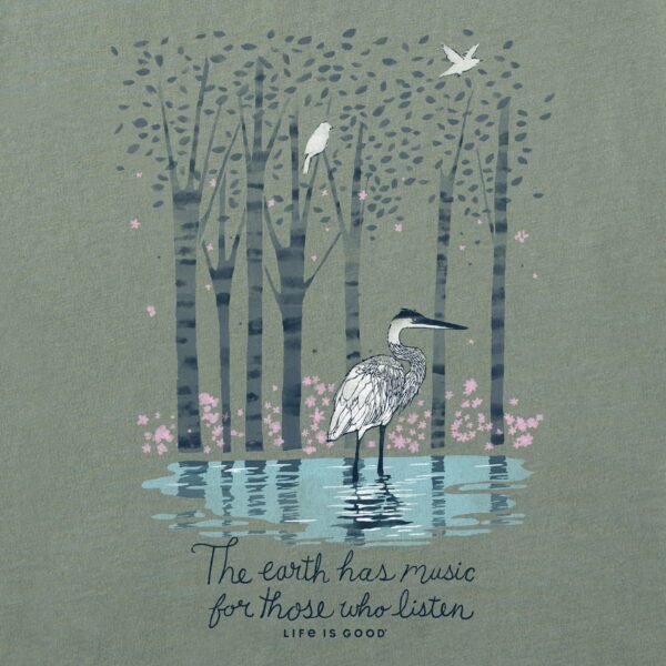 Women's Earth Has Music Heron Long Sleeve Tee - Image 14