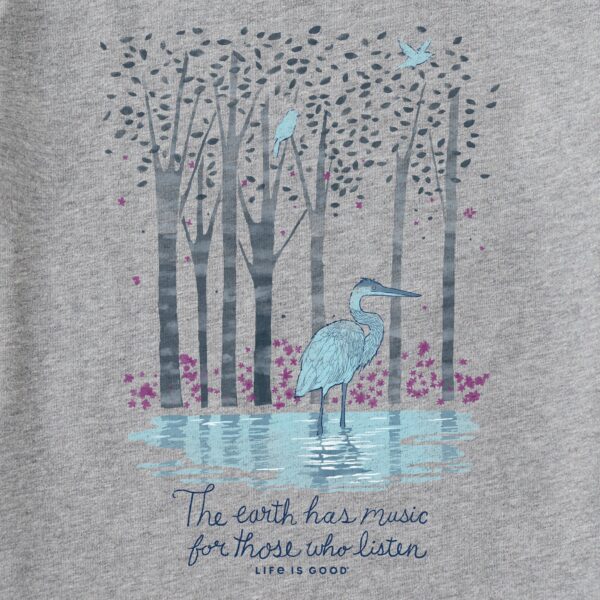 Women's Earth Has Music Heron Long Sleeve Crusher Vee - Image 2