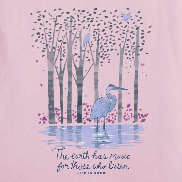 Women's Earth Has Music Heron Long Sleeve Crusher Vee - Image 4