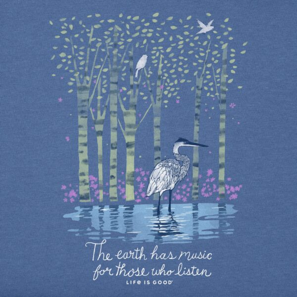 Women's Earth Has Music Heron Long Sleeve Crusher Vee - Image 6