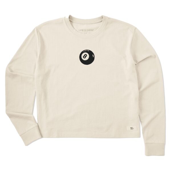 Women's Eight Ball Mini Long Sleeve Crusher Boxy Tee - Image 3