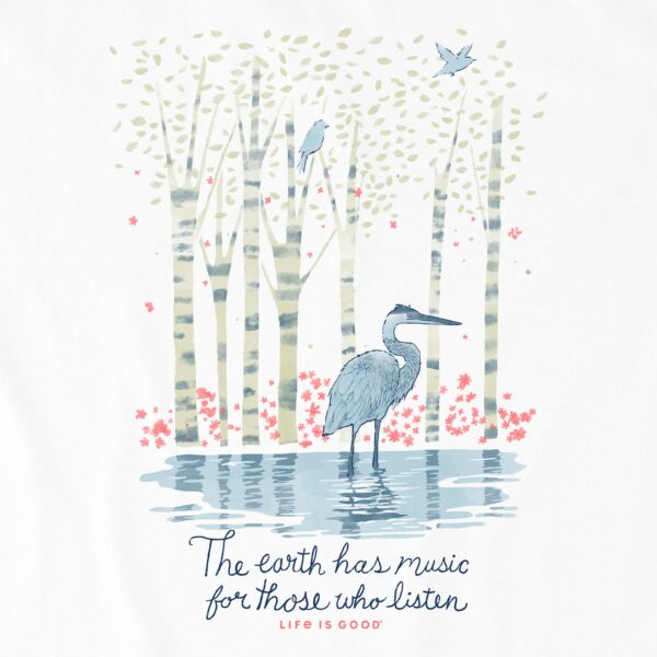 Women's Earth Has Music Heron Long Sleeve Tee - Image 8
