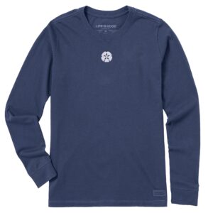 Women's Embroidered Sand Dollar Long Sleeve Crusher Tee