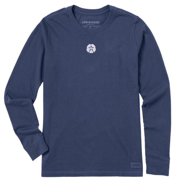 Women's Embroidered Sand Dollar Long Sleeve Crusher Tee