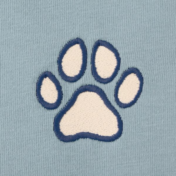 Women's Embroidered Paw Long Sleeve Crusher Boxy Tee - Image 2