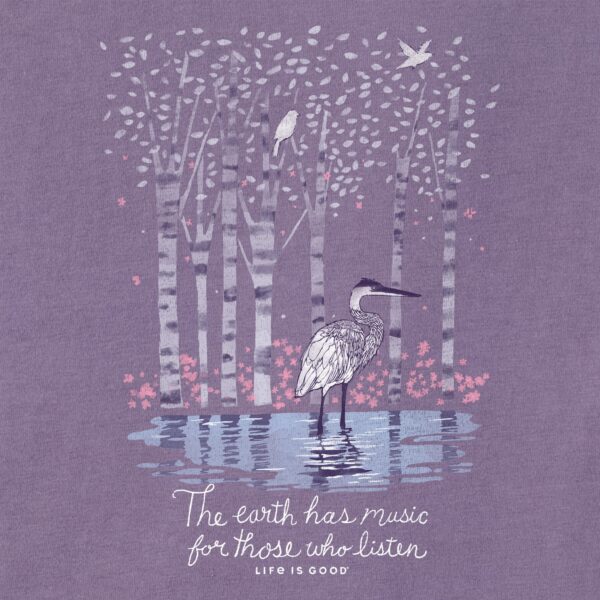 Women's Earth Has Music Heron Long Sleeve Crusher Vee - Image 8