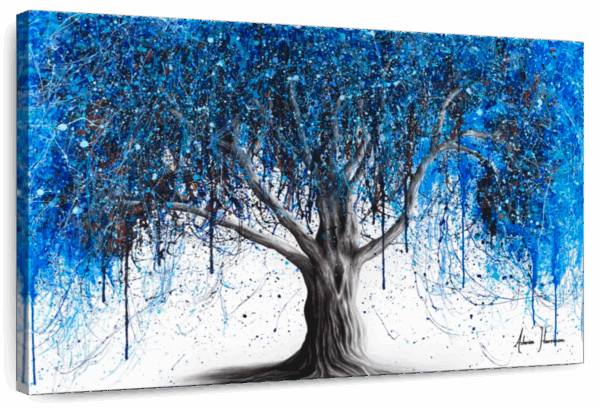 Blue Moonlight Tree Wall Art
