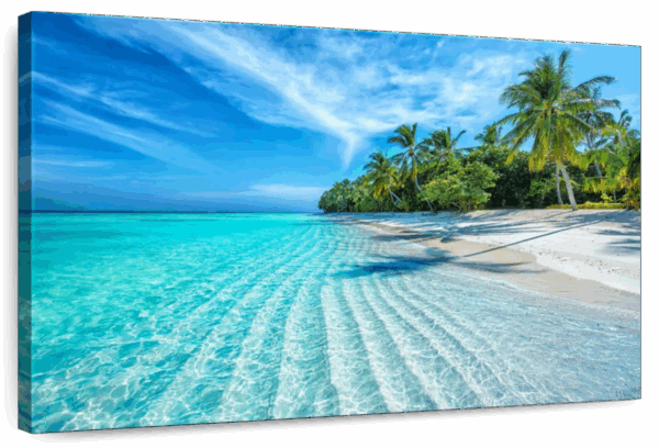 Maldives Beach Coast Wall Art